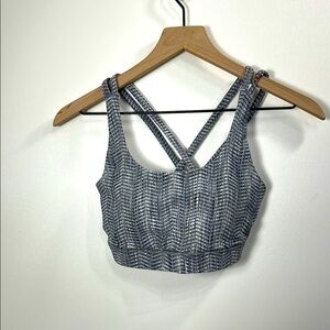 Lululemon Grey Print Sports Bra size 6